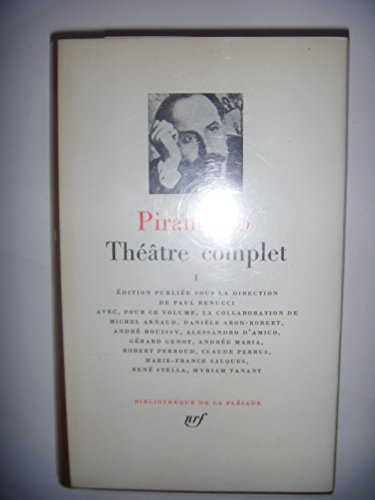 Pirandello Théâtre Complet 1