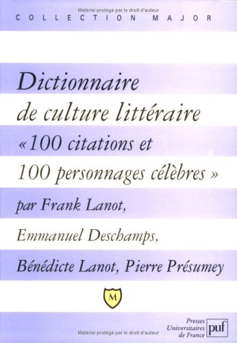 Dictionnaire de culture littéraire