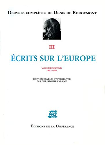Ecrits sur L'Europe
